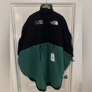 MM6 Maison Martin Margiela Black and Green Cape - NWT